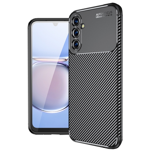 

For Samsung Galaxy A05s Carbon Fiber Texture Shockproof TPU Phone Case(Black)