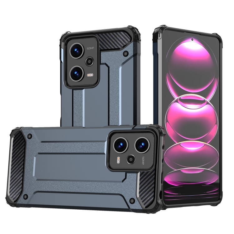 

For Xiaomi Redmi Note 12 Pro 5G Speed Magic Armor TPU + PC Combination Phone Case(Navy Blue)
