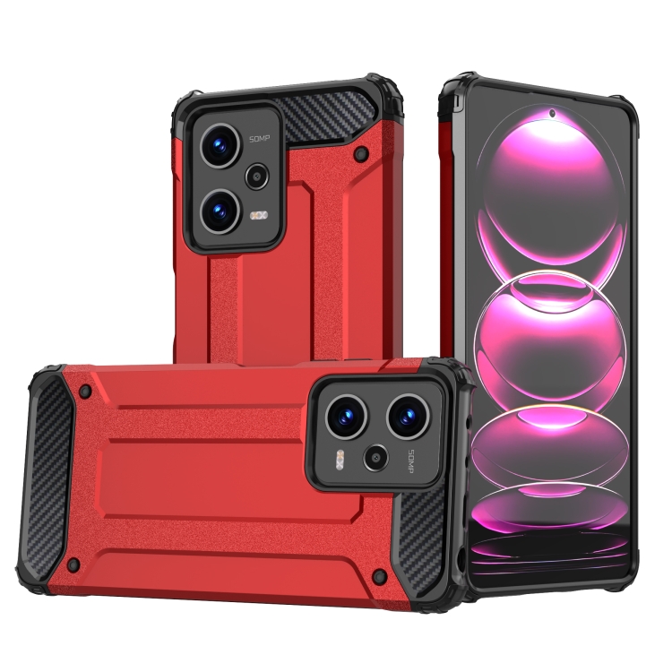 

For Xiaomi Redmi Note 12 Pro 5G Speed Magic Armor TPU + PC Combination Phone Case(Red)