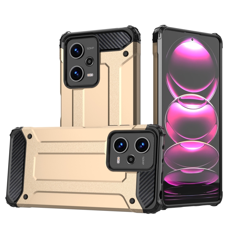 

For Xiaomi Redmi Note 12 Pro 5G Speed Magic Armor TPU + PC Combination Phone Case(Gold)