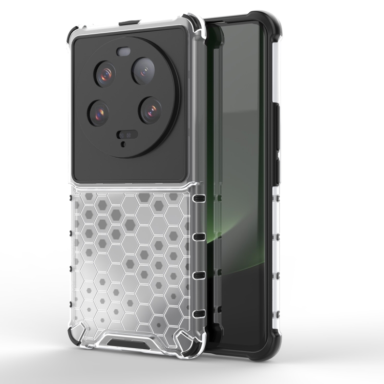 

For Xiaomi 13 Ultra Shockproof Honeycomb PC + TPU Phone Case(White)