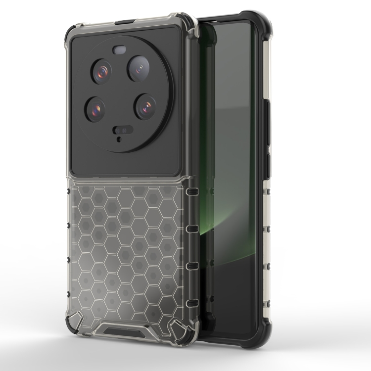 

For Xiaomi 13 Ultra Shockproof Honeycomb PC + TPU Phone Case(Black)