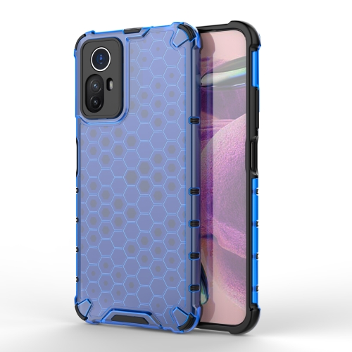 

For Xiaomi Note 12S 4G Global Shockproof Honeycomb PC + TPU Phone Case(Blue)