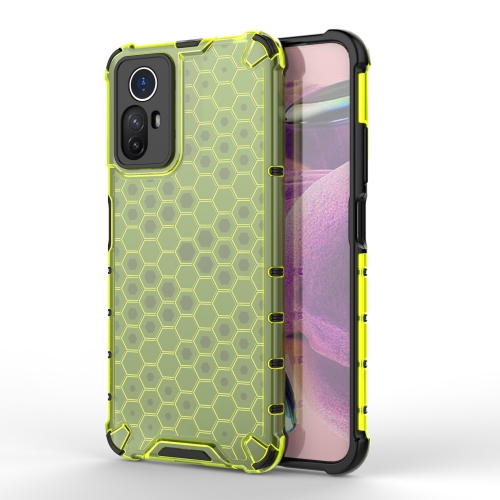 

For Xiaomi Note 12S 4G Global Shockproof Honeycomb PC + TPU Phone Case(Green)