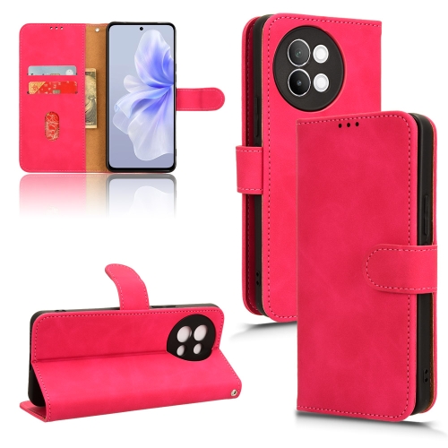 

For vivo S18e Skin Feel Magnetic Flip Leather Phone Case(Rose Red)