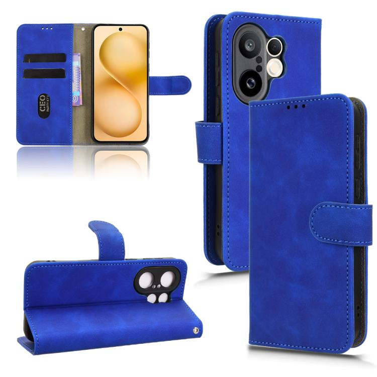 

For vivo S30 Pro mini Skin Feel Magnetic Flip Leather Phone Case(Blue)