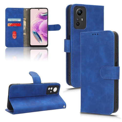 

For Xiaomi Redmi Note 12S 4G Skin Feel Magnetic Flip Leather Phone Case(Blue)