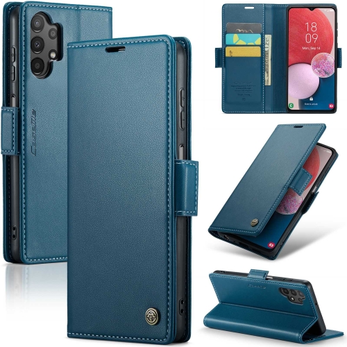 

For Samsung Galaxy A13 4G/5G/A04s/A04/M13 5G CaseMe 023 Butterfly Buckle Litchi Texture RFID Anti-theft Leather Phone Case(Blue)