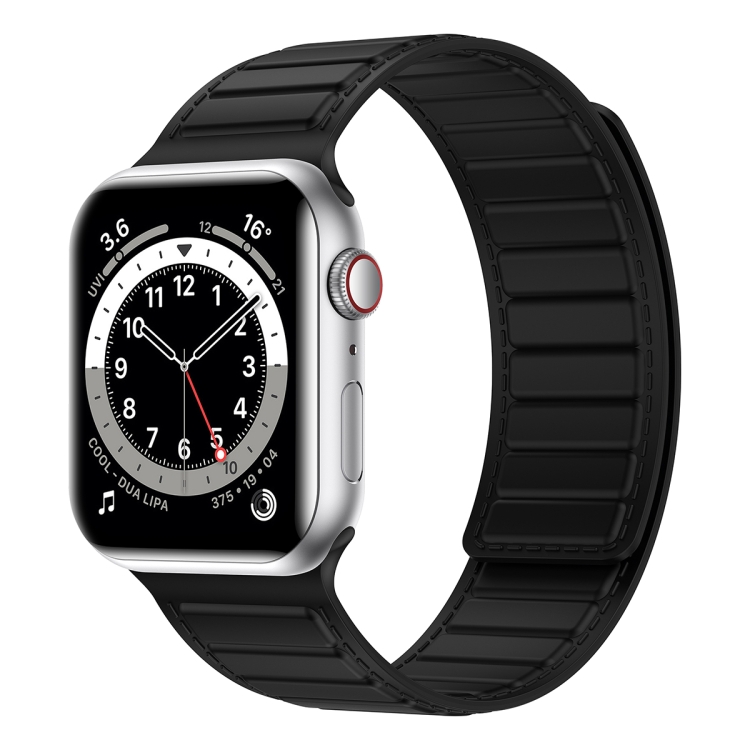 

Magnetic Silicone Watch Band For Apple Watch Ultra 49mm(Black)