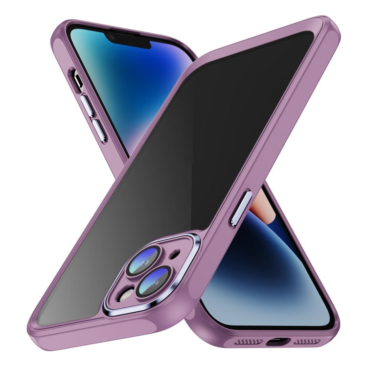 

For iPhone 13 mini PC + TPU Phone Case with Lens Film(Light Purple)
