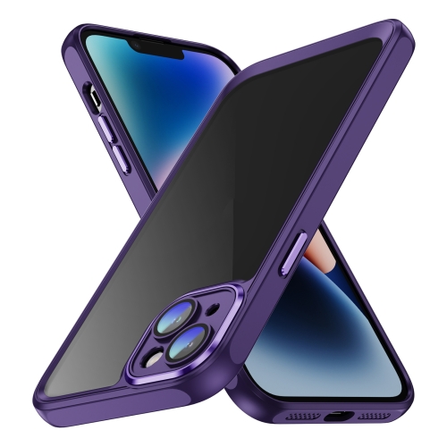 

For iPhone 13 mini PC + TPU Phone Case with Lens Film(Dark Purple)
