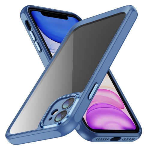 

For iPhone 12 mini PC + TPU Phone Case with Lens Film(Blue)