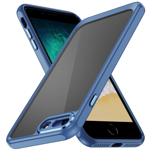 

For iPhone 8 Plus / 7 Plus PC + TPU Phone Case with Lens Film(Blue)