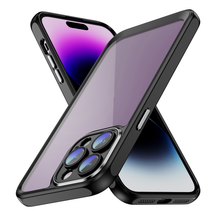 

For iPhone 15 Pro PC + TPU Phone Case with Lens Film(Black)
