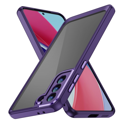 

For Samsung Galaxy S23 Ultra 5G PC + TPU Phone Case with Lens Film(Dark Purple)