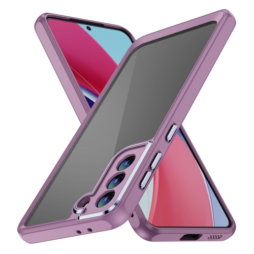 

For Samsung Galaxy S21+ 5G PC + TPU Phone Case with Lens Film(Light Purple)