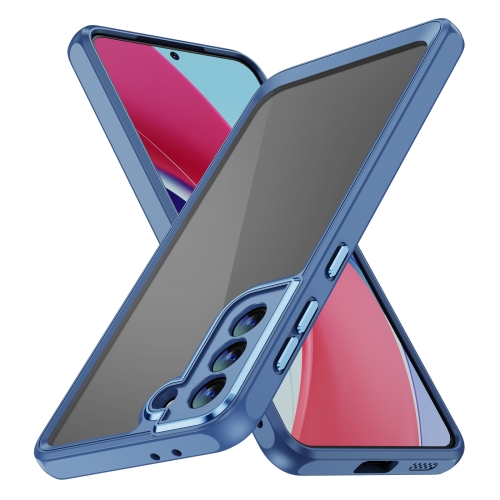 

For Samsung Galaxy S21+ 5G PC + TPU Phone Case with Lens Film(Blue)