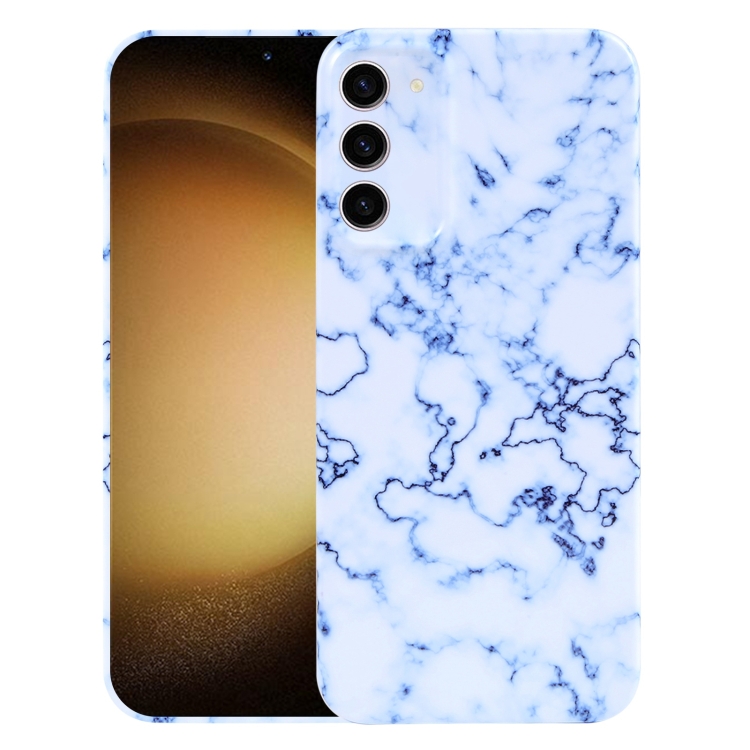 

For Samsung Galaxy S23+ 5G Marble Pattern Phone Case(Blue White)