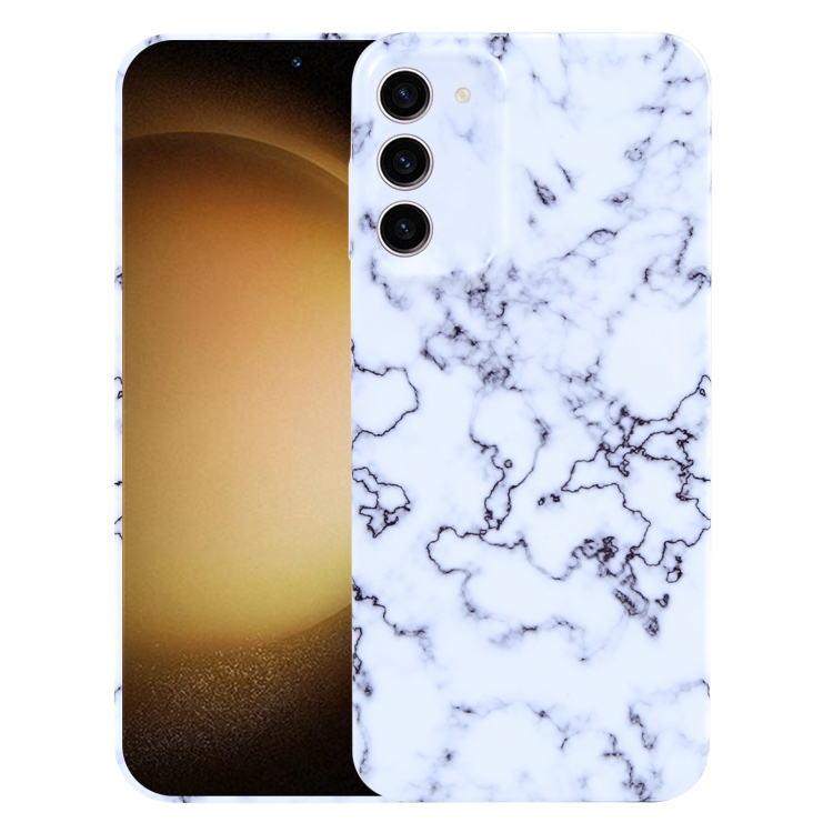

For Samsung Galaxy S23+ 5G Marble Pattern Phone Case(Green White)