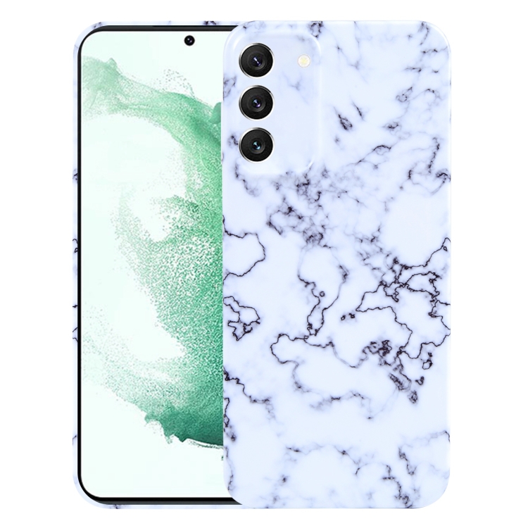

For Samsung Galaxy S22+ 5G Marble Pattern Phone Case(Green White)