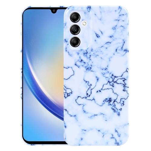

For Samsung Galaxy A34 Marble Pattern Phone Case(Blue White)
