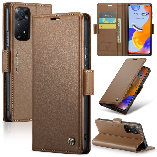 Xiaomi Redmi Note 12 Pro 4G/Note 11 Pro/11 Pro 5G Case Textured Faux The,  ather