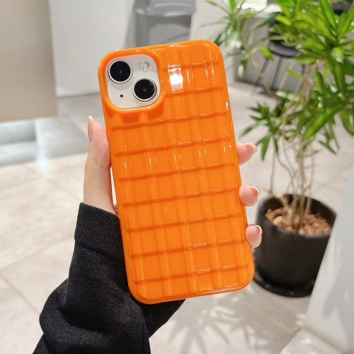 

For iPhone 14 Pro Tile Pattern TPU Phone Case(Orange)