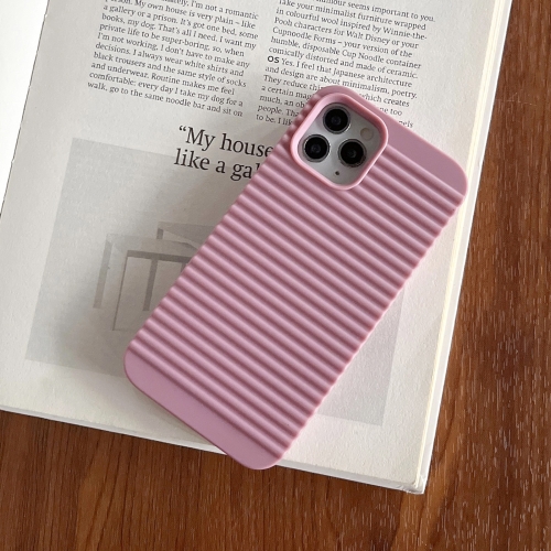 

For iPhone 14 Pro Max Stripe Pattern Cooling TPU Phone Case(Purple)