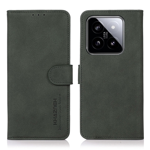 

For Xiaomi 14 Pro KHAZNEH Matte Texture Leather Phone Case(Green)