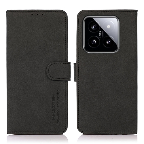 

For Xiaomi 14 KHAZNEH Matte Texture Leather Phone Case(Black)