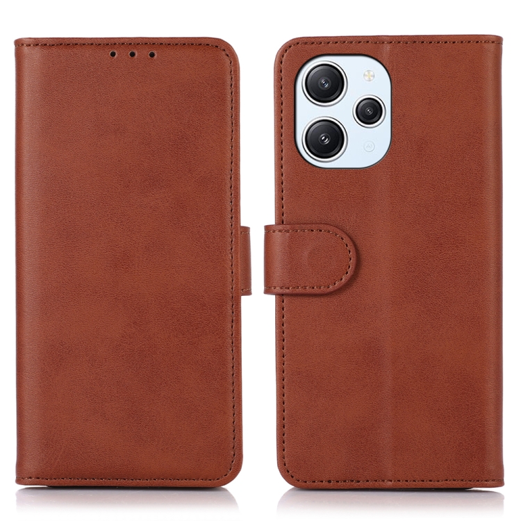 

For Xiaomi Redmi 12 4G Cow Texture Leather Phone Case(Brown)
