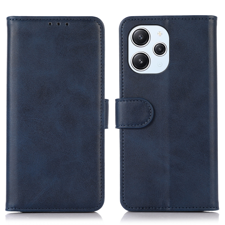 

For Xiaomi Redmi 12 4G Cow Texture Leather Phone Case(Blue)