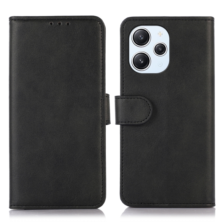 

For Xiaomi Redmi 12 4G Cow Texture Leather Phone Case(Black)