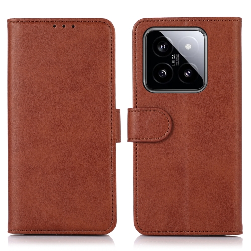 

For Xiaomi 14 Pro Cow Texture Leather Phone Case(Brown)