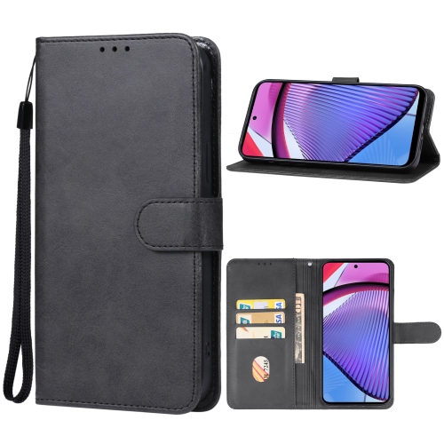 

For Motorola Moto G Power 5G 2024 Leather Phone Case(Black)
