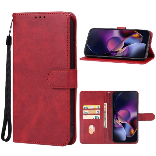 

For Motorola Moto G Stylus 5G 2024 Leather Phone Case(Red)