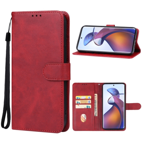 

For Motorola Edge 50 Fusion Leather Phone Case(Red)