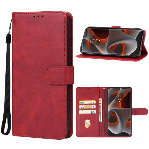 

For Motorola Edge 50s Pro Leather Phone Case(Red)