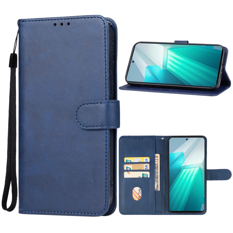 

For vivo iQOO Neo8 / Neo8 Pro Leather Phone Case(Blue)