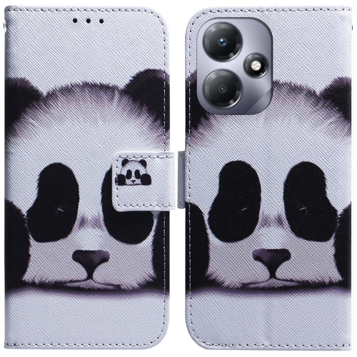 

For Infinix Hot 30 Play Coloured Drawing Flip Leather Phone Case(Panda)