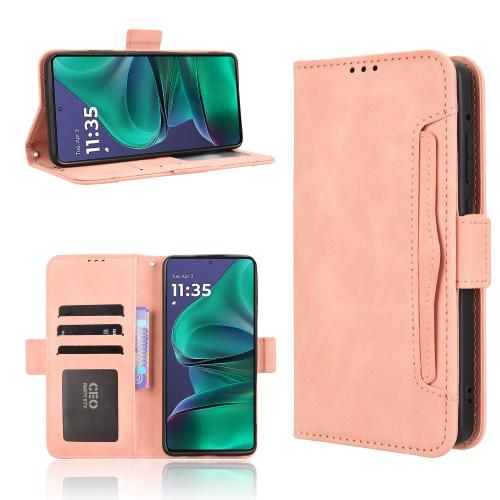 

For Motorola Moto G Stylus 5G 2025 Skin Feel Calf Texture Card Slots Leather Phone Case(Pink)