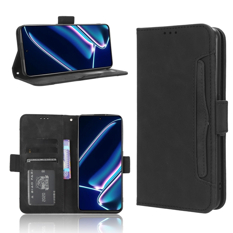 

For Realme GT Neo5 SE Skin Feel Calf Texture Card Slots Leather Phone Case(Black)