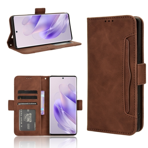 

For Infinix Zero 30 5G Skin Feel Calf Texture Card Slots Leather Phone Case(Brown)