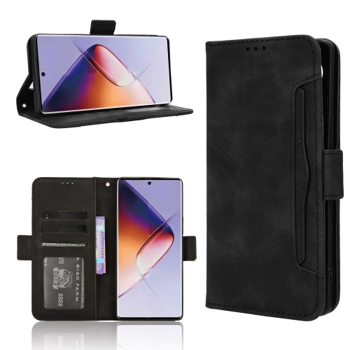 

For Infinix Note 40 Pro 5G Skin Feel Calf Texture Card Slots Leather Phone Case(Black)