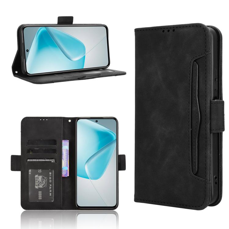 

For Infinix Hot 50 Pro 4G Skin Feel Calf Texture Card Slots Leather Phone Case(Black)