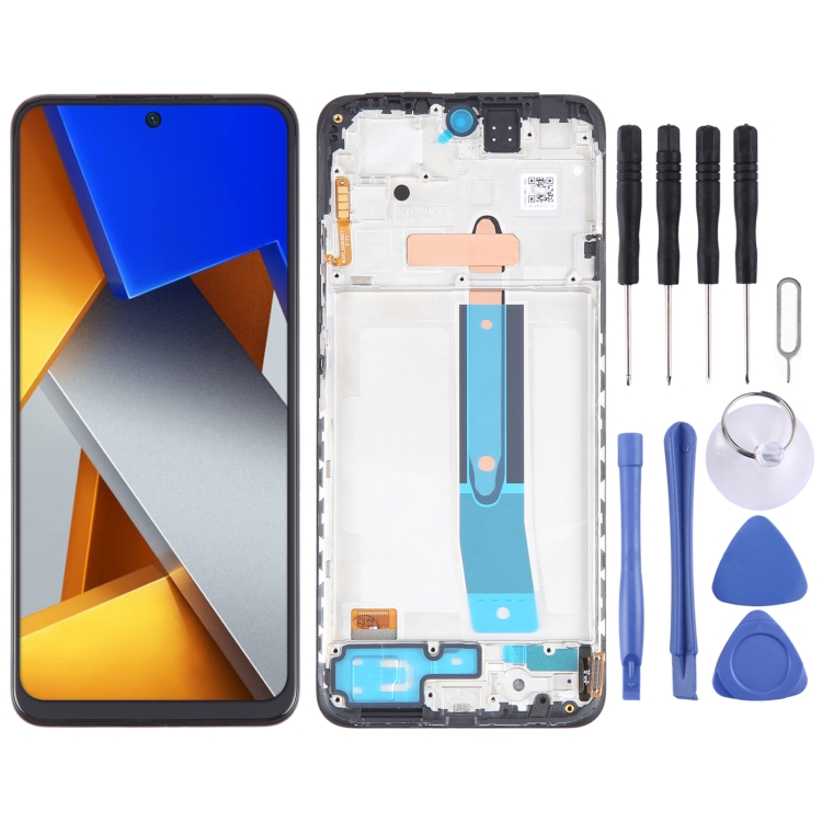 

OLED Material LCD Screen For Xiaomi Poco M4 Pro 4G Digitizer Full Assembly with Frame
