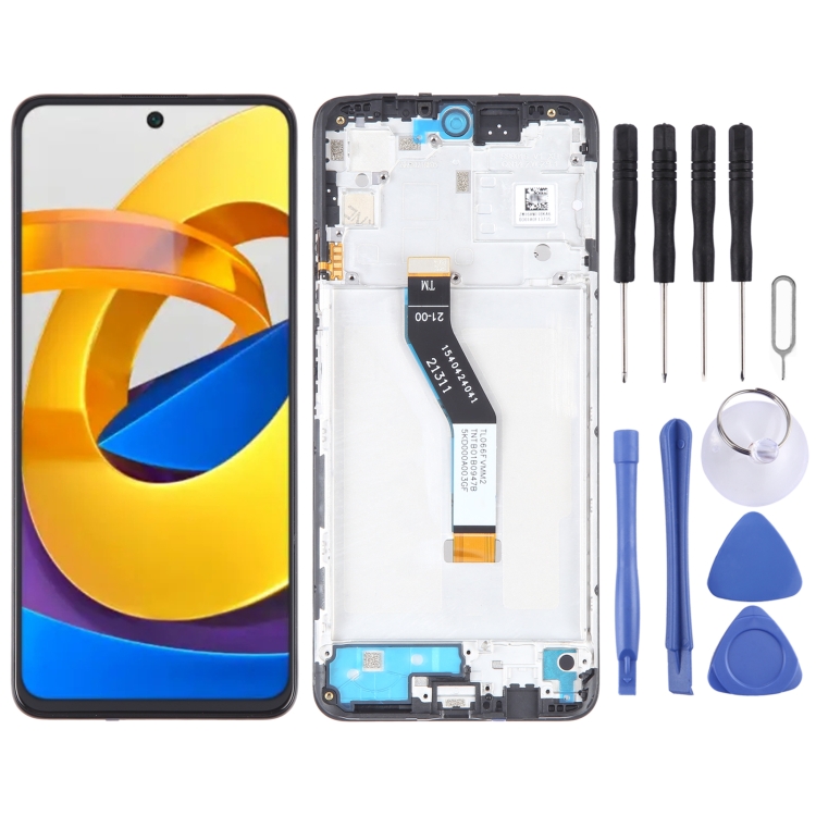 

OEM Material LCD Screen For Xiaomi Poco M4 Pro 5G Digitizer Full Assembly with Frame