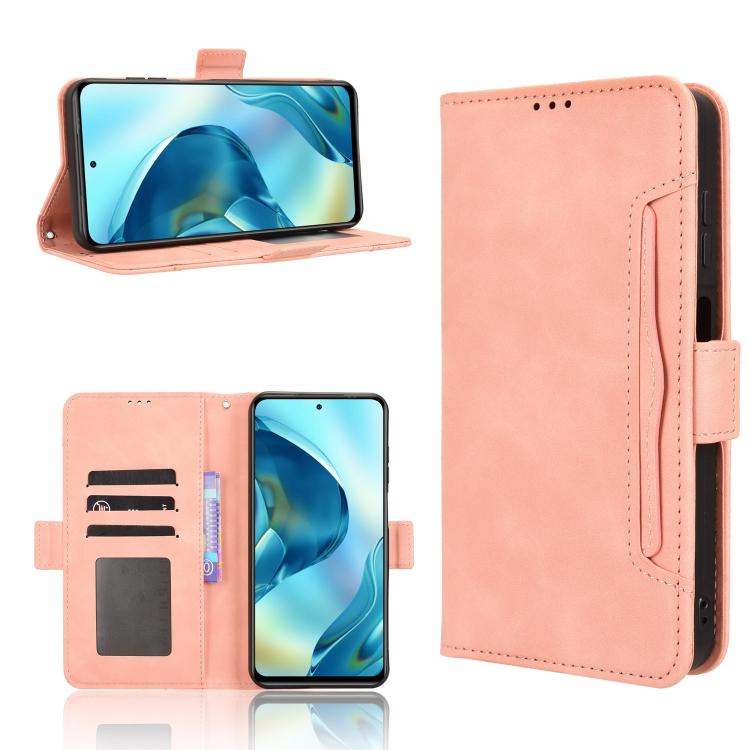 

For Oukitel C68 Skin Feel Calf Texture Card Slots Leather Phone Case(Pink)