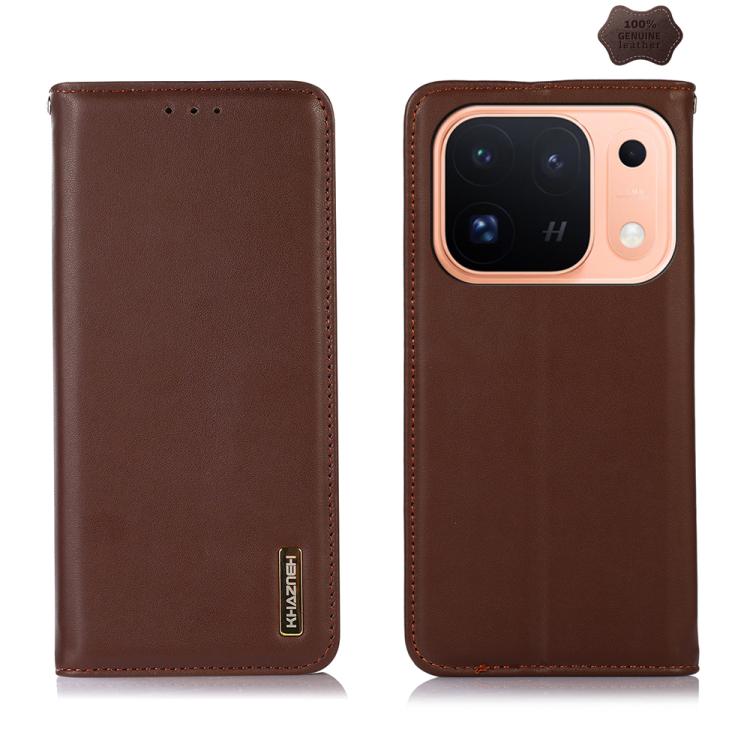 For OPPO Find X10 Pro Max 5G KHAZNEH Nappa Top Layer Cowhide Leather Phone Case(Brown)