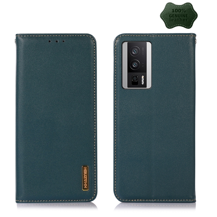 

For Xiaomi Redmi K60 / K60 Pro / Poco F5 Pro KHAZNEH Nappa Top Layer Cowhide Leather Phone Case(Green)